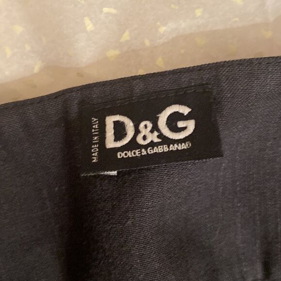 DOLCE & GABBANA Super High-rise Lightweight Wool Skinny Pants. Charcoal Gray. 4 - Picture 6 of 6